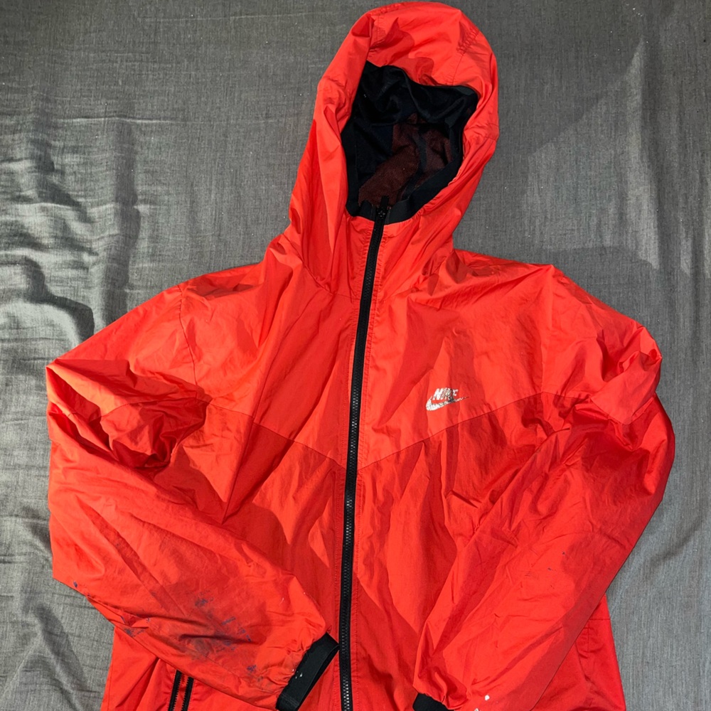 Nike Tech Red Windbreaker Jacket - image 1